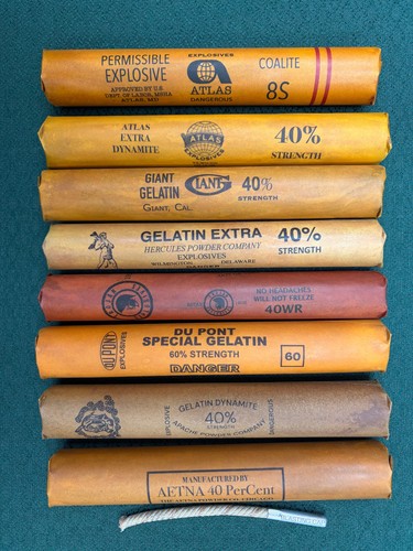 Inert dynamite sticks - with, cap